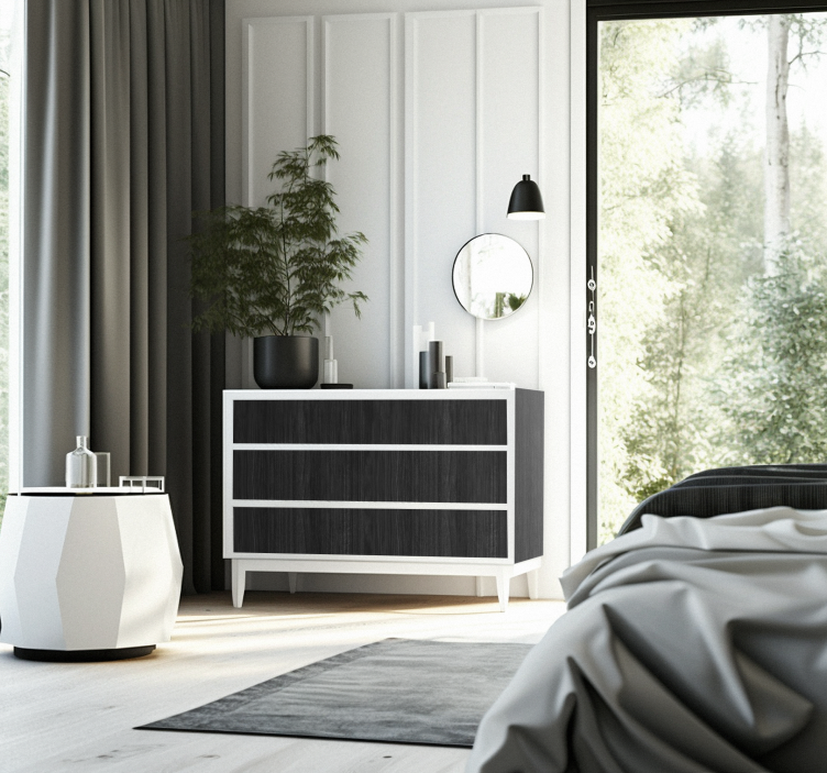 Madera negra Väggklistermärken möbler - Tenstickers