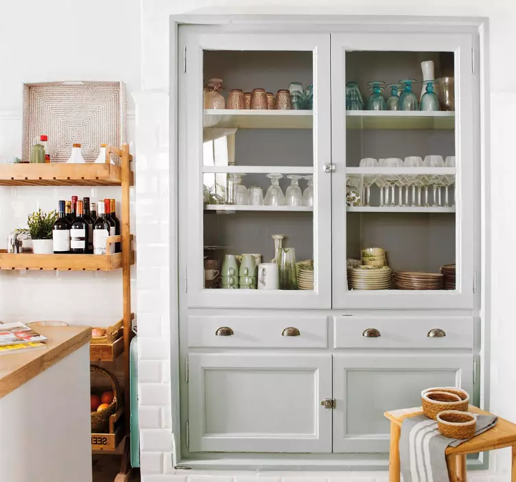 Färg gris Väggklistermärken möbler - Tenstickers