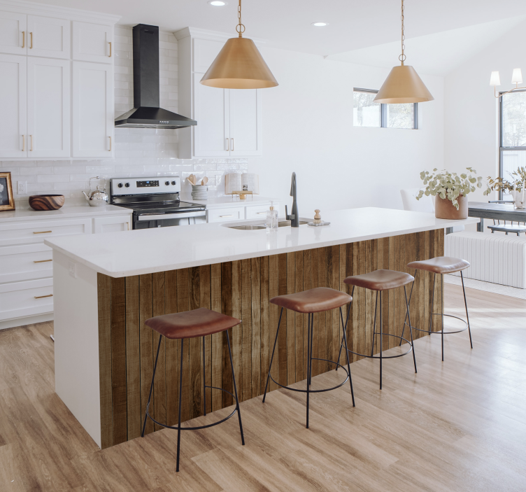 Listones de madera Väggklistermärken möbler - Tenstickers