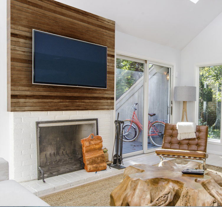 Listones de madera Väggklistermärken möbler - Tenstickers