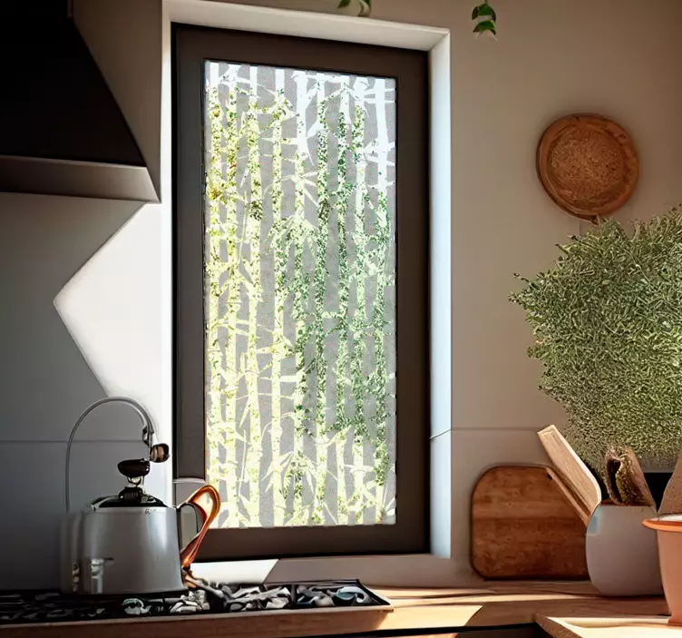 Translúcido bambu Väggklistermärken fönster och glas - Tenstickers
