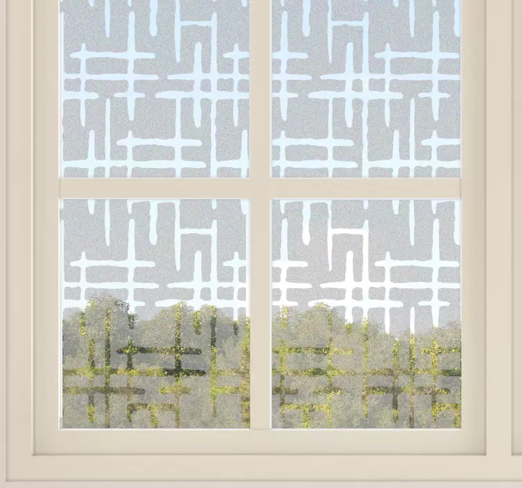 Translúcido líneas cruzadas Väggklistermärken - Tenstickers