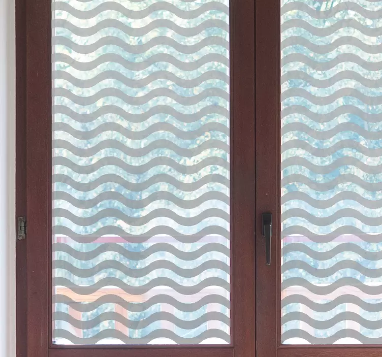 Translúcido ondas Väggklistermärken fönster och glas - Tenstickers