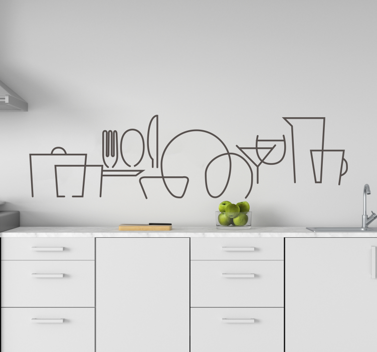 Cubiertos de cocina Väggklistermärken djur - Tenstickers