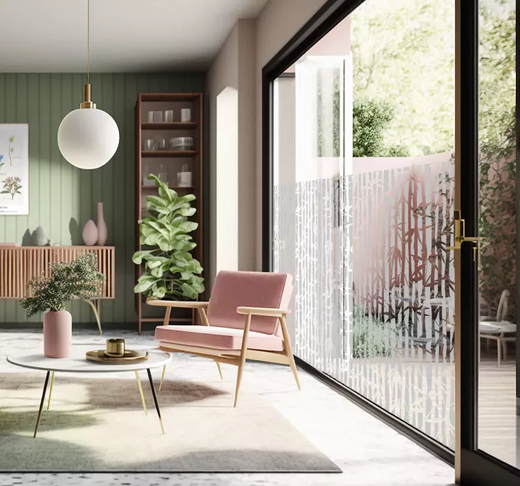 Translúcido bambu Väggklistermärken fönster och glas - Tenstickers