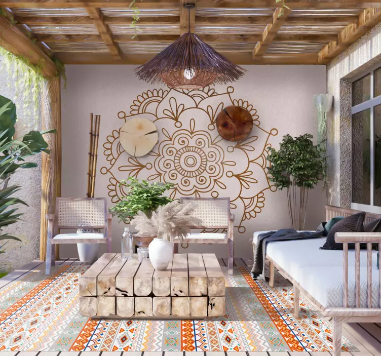 Indisk lotusblomma klistermärke - Tenstickers