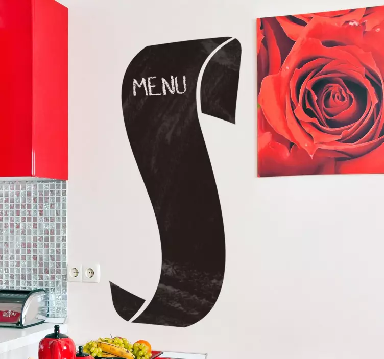 Menyvisningselement krittavla klistermärken - Tenstickers