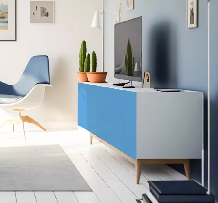 Ljusblåa klistermärken för möbler - Tenstickers