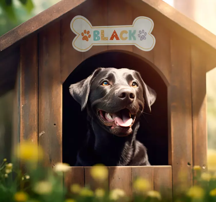 Hundhusnamn klistermärken maskotar - Tenstickers