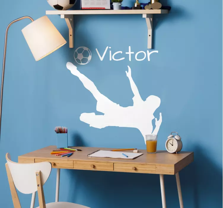 Anpassningsbar fotbollsspelare dekorativ vinyl - Tenstickers