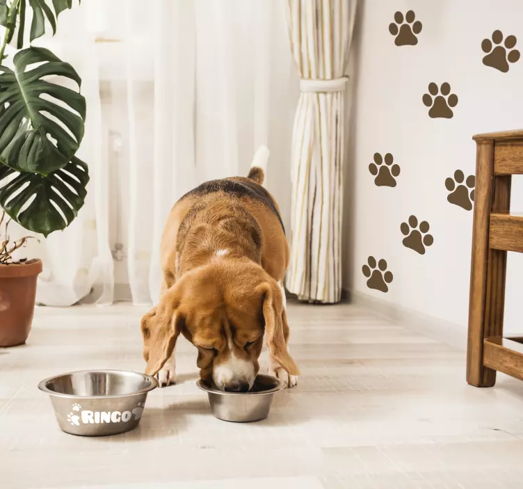 Klistermärke för anpassad för hundnamn - Tenstickers