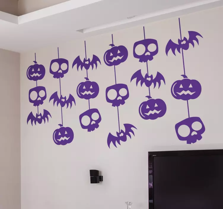 Hänge halloween klistermärke - Tenstickers