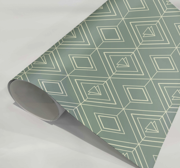 Art deco geometrisk mönster Väggklistermärken kök - Tenstickers