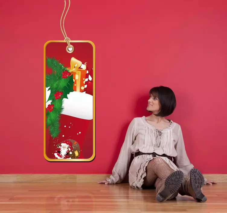 Jul etikett klistermärke - Tenstickers