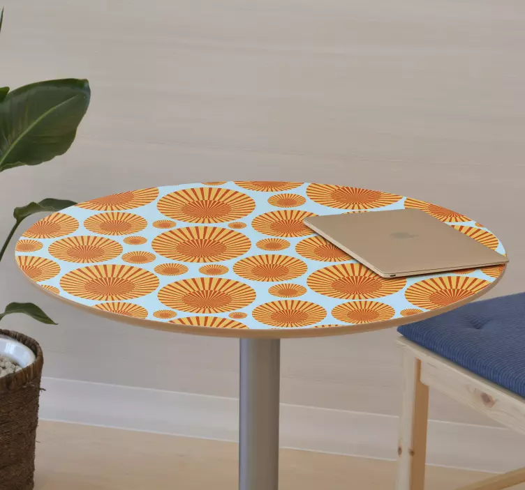 70-talets solskinsmöbelklistermärke - Tenstickers