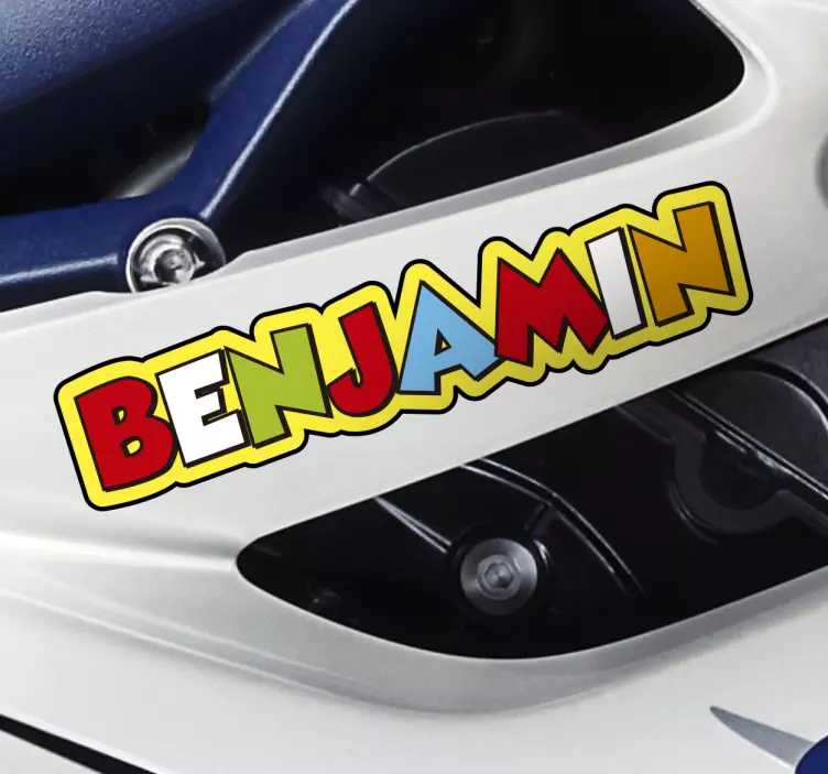 Personlig rossi vinyl klistermärke - Tenstickers