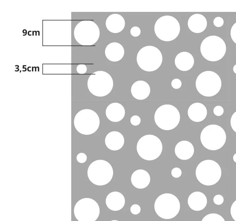 Polka dot glas klistermärken - Tenstickers
