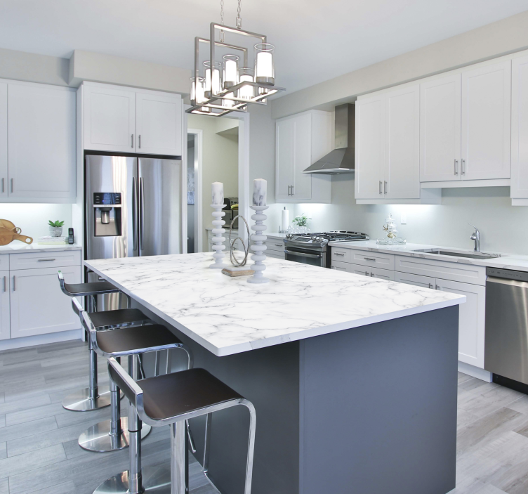 Mármol blanco Väggklistermärken möbler - Tenstickers