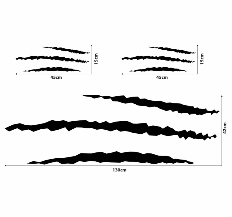 Repor set bil klistermärke - Tenstickers