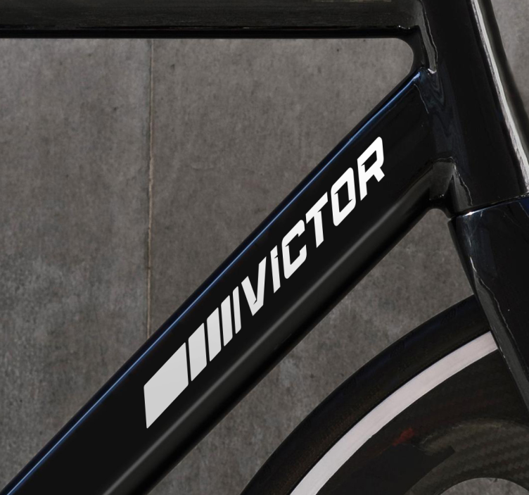 Sportig stil Klistermärke cykel - Tenstickers