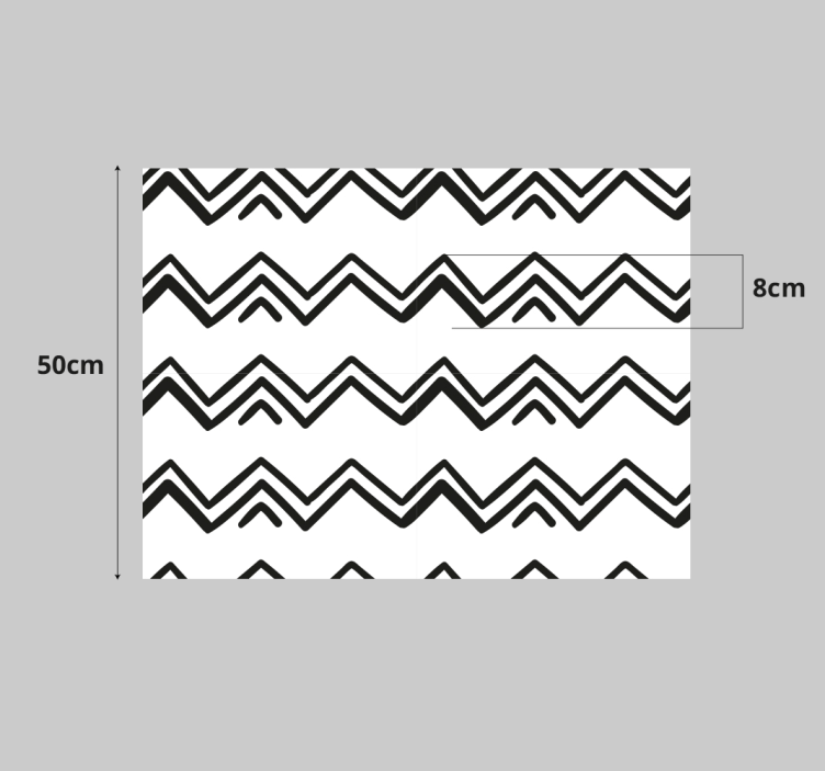 Chevronmotiv accent klistermärken til möbler - Tenstickers