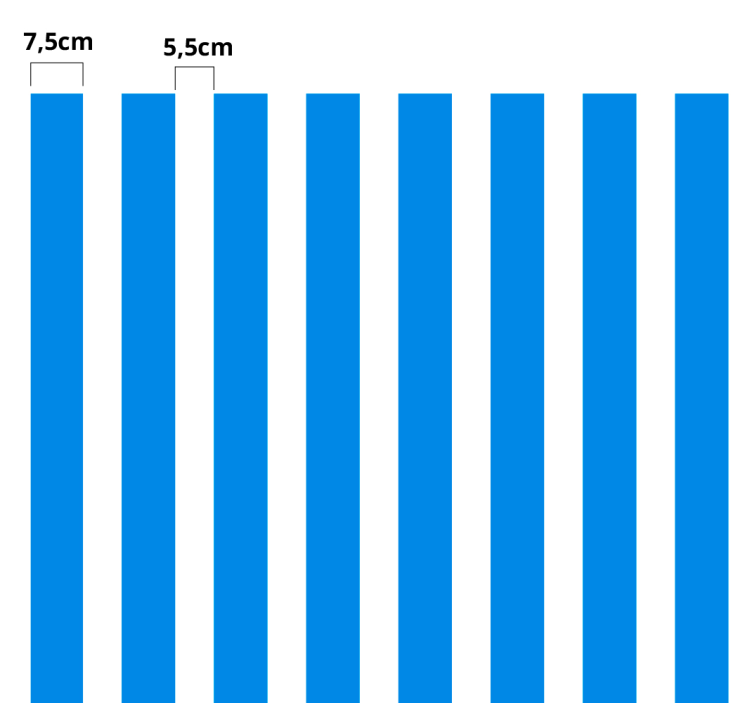 Vertikala linjer möbler klistermärke - Tenstickers