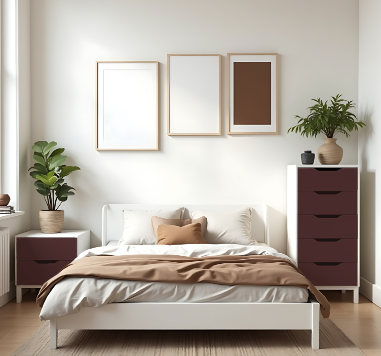 Matt granat enfärgad arkklistermärke - Tenstickers