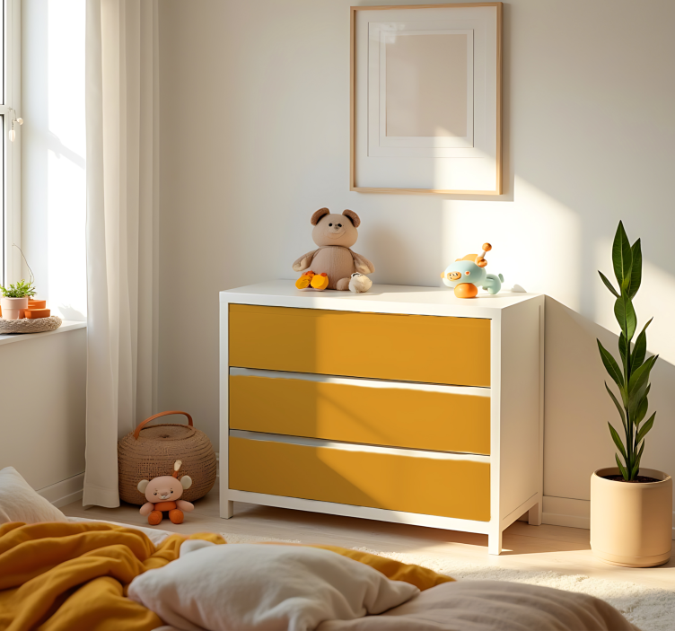 Matt gul enfärgad arkklistermärke - Tenstickers