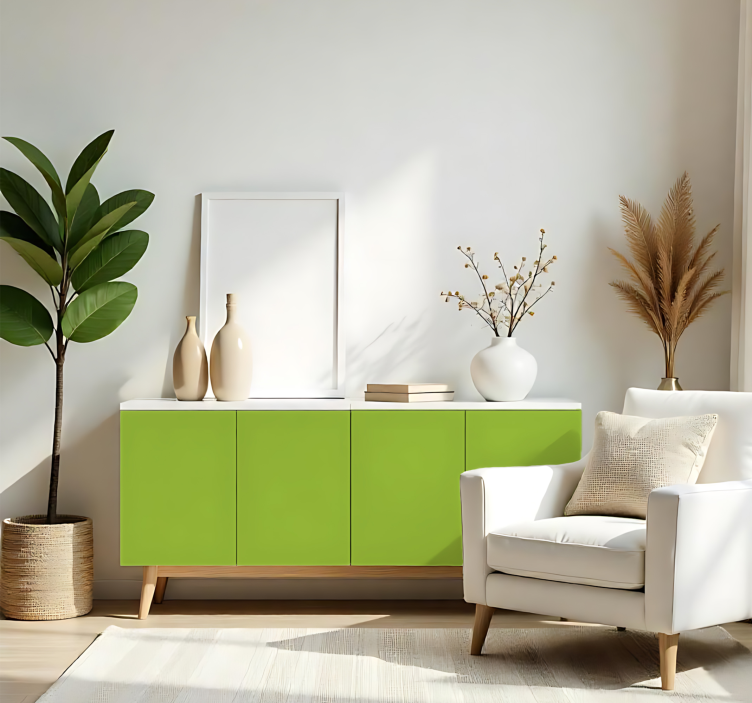 Matt ljusgrön enfärgad arkklistermärke - Tenstickers