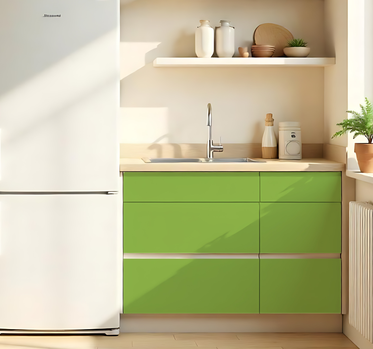 Mattgrön enfärgad arkklistermärke - Tenstickers