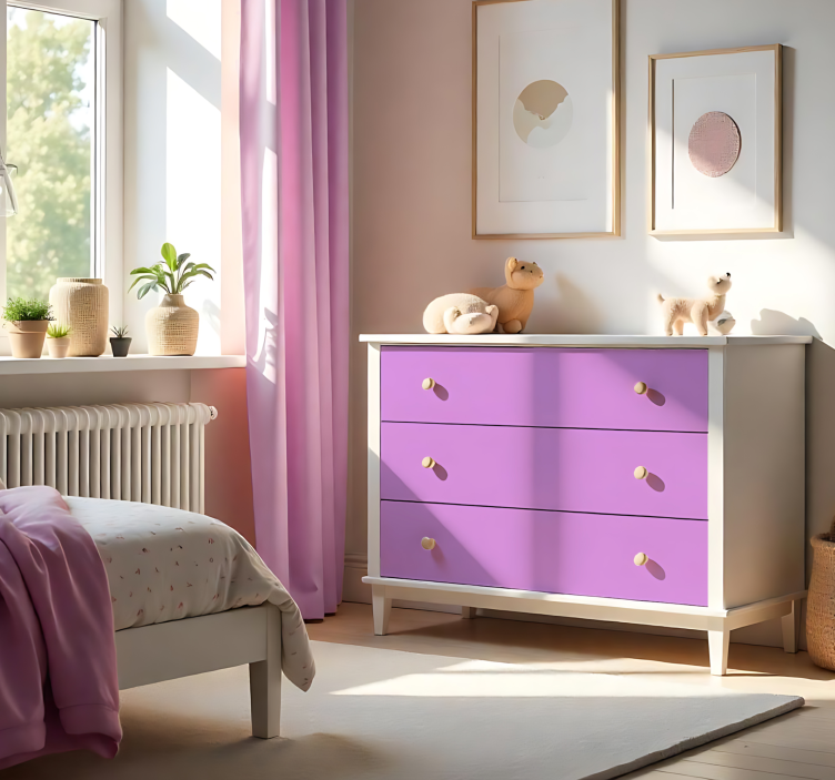 Matt rosa enfärgad arkklistermärke - Tenstickers