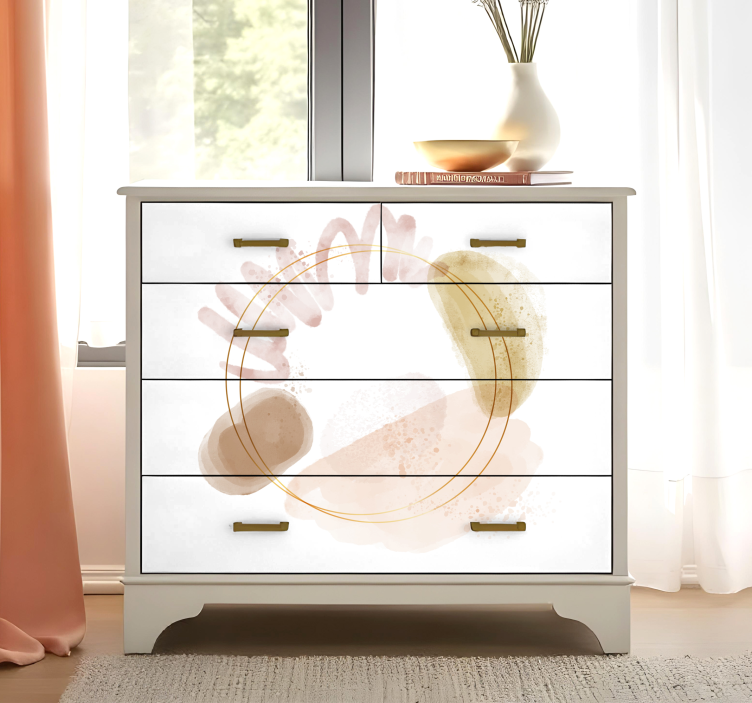 Abstrakta eleganta former klistermärken til möbler - Tenstickers