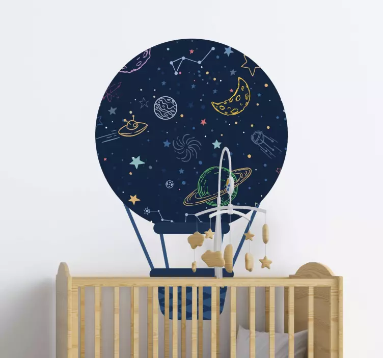 Air space baloon space wall sticker - Tenstickers