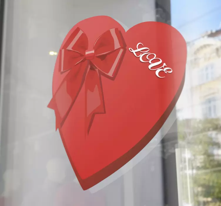 Alla hjärtans väggklistermärke för valentin - Tenstickers