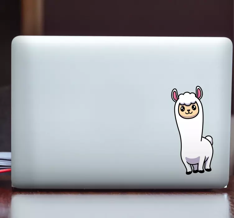 Alpaca klistermärke bärbara skinn - Tenstickers