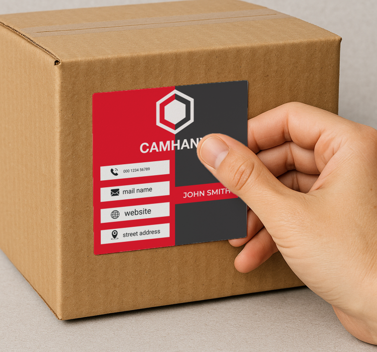 Visitkort anpassningsbar klistermärke - Tenstickers