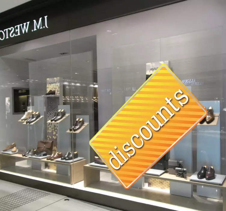 Anpassningsbar etikett för etikett med rabatt - Tenstickers