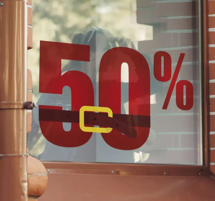 Anpassningsbar klistermärke för julreklam - Tenstickers