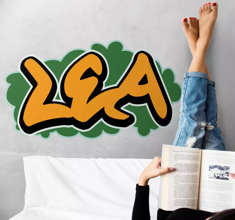 Anpassningsbar namnkonst Väggklistermärken djur - Tenstickers