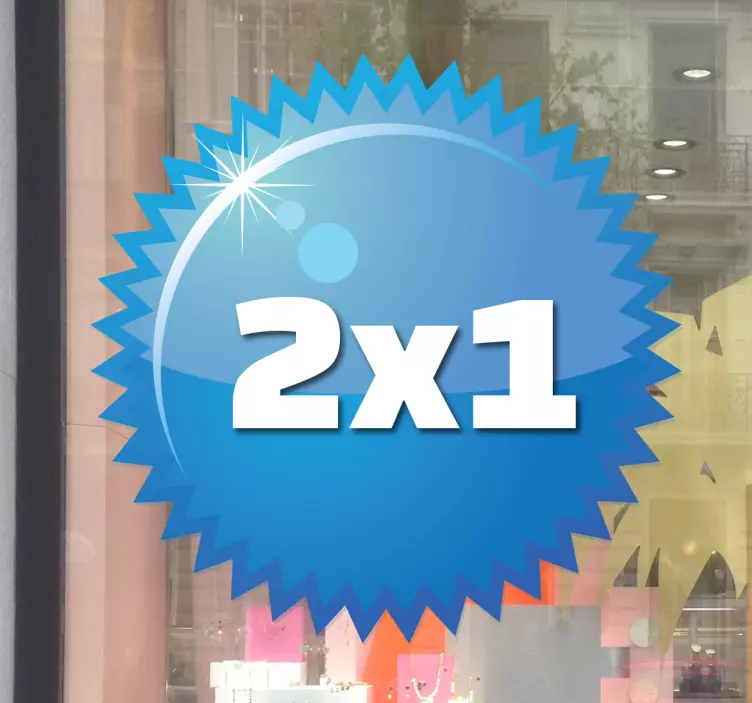 Anpassningsbara fönster för klistermärke för blå spikfrämjande - Tenstickers