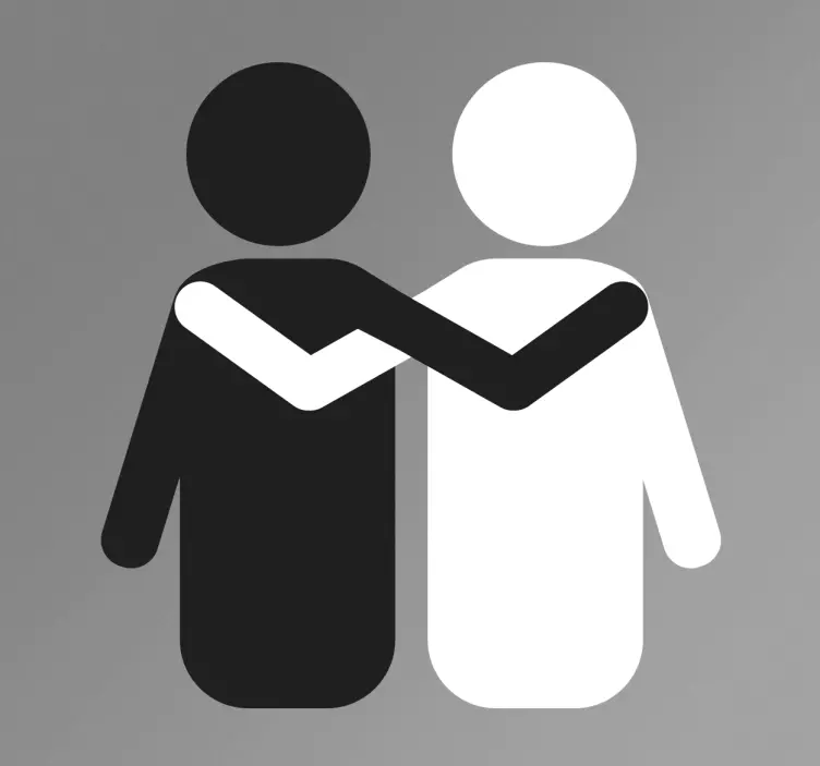 Antirasism dekorativ väggklistermärke - Tenstickers