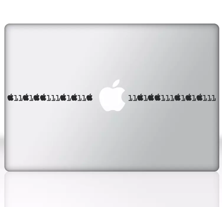 Apple binär kod mac klistermärke - Tenstickers