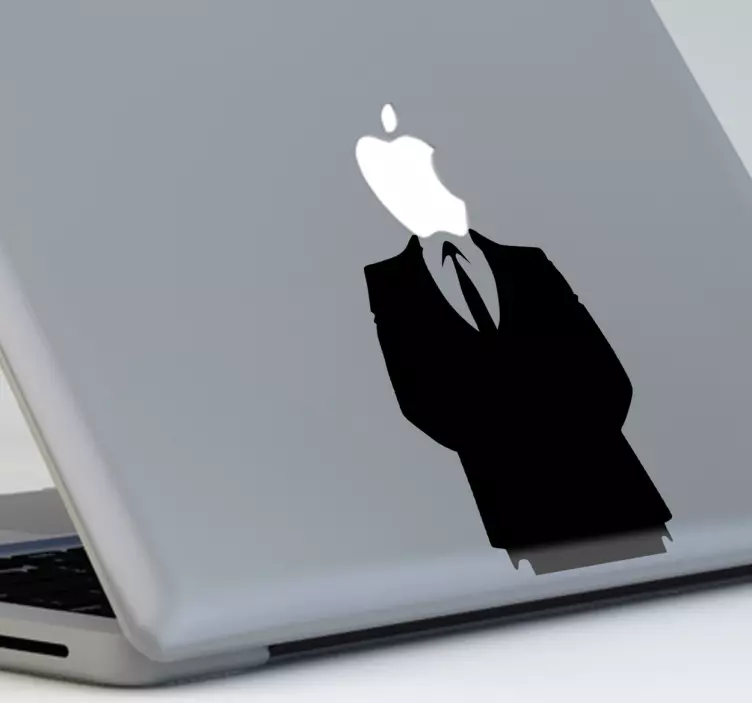 Apple man macbook klistermärke - Tenstickers