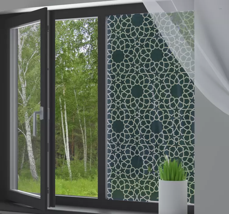 Arabiskt genomskinligt fönsterklistermärke - Tenstickers