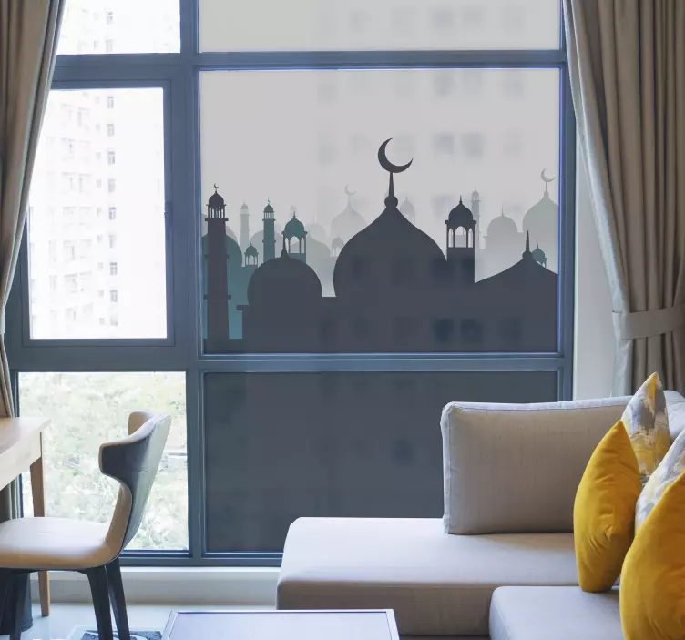 Arabiska prydnad fönster klistermärke - Tenstickers