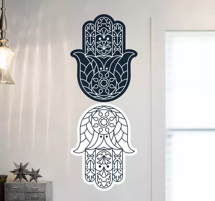 Arabiskt klistermärke dekorativa hamsa-symboler - Tenstickers