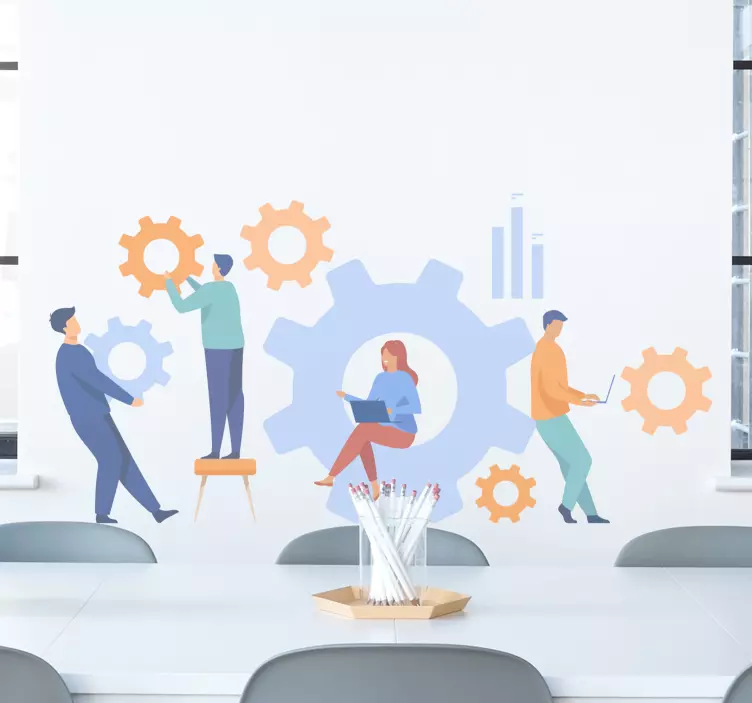 Arbetsredskap kontor dekal - Tenstickers