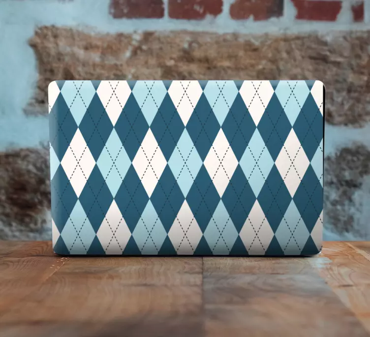 Argylemönster klistermärke för bärbar - Tenstickers