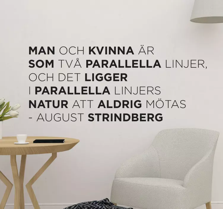 August strindberg citat citat klistermärke - Tenstickers