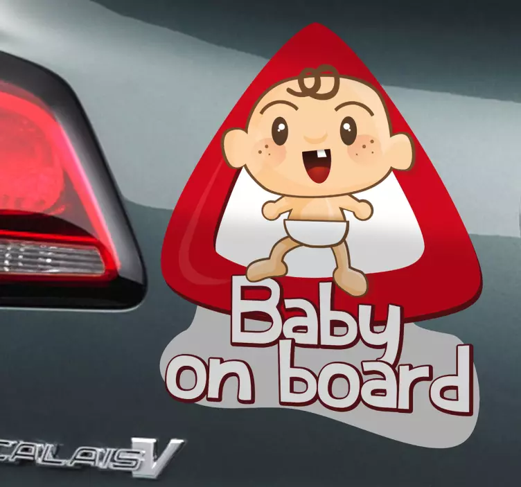 Baby ombord bil klistermärke - Tenstickers